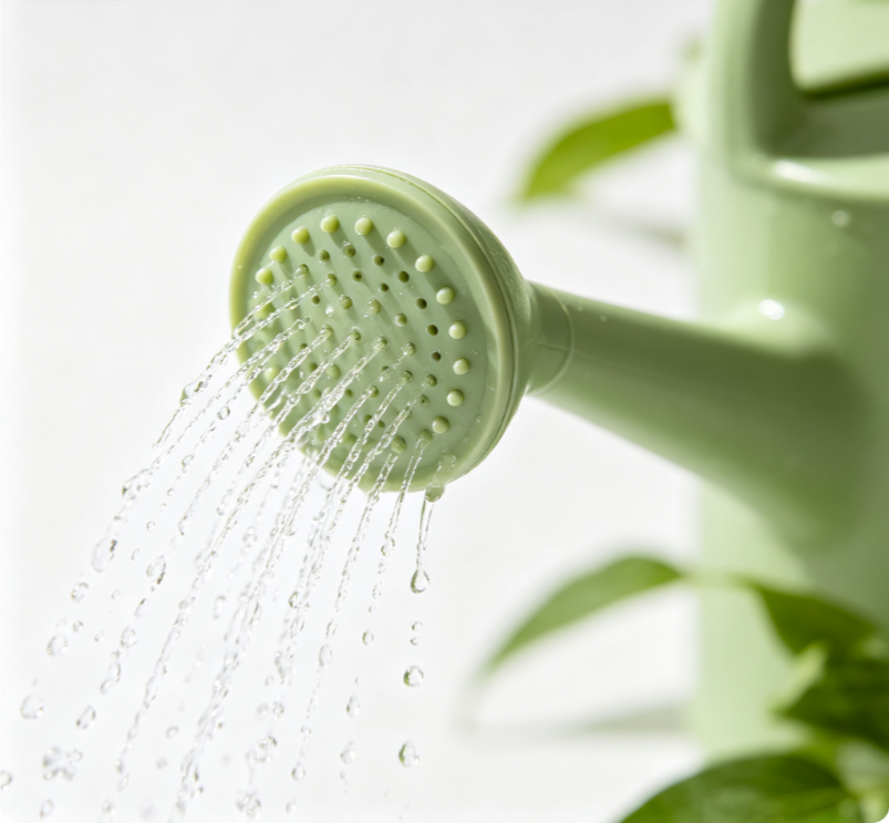 Habiora - Lightweight Plastic Gardening Watering Pot, Fine Mist Sprinkler Head Watering Can for Balcony Potted Plants Succulents